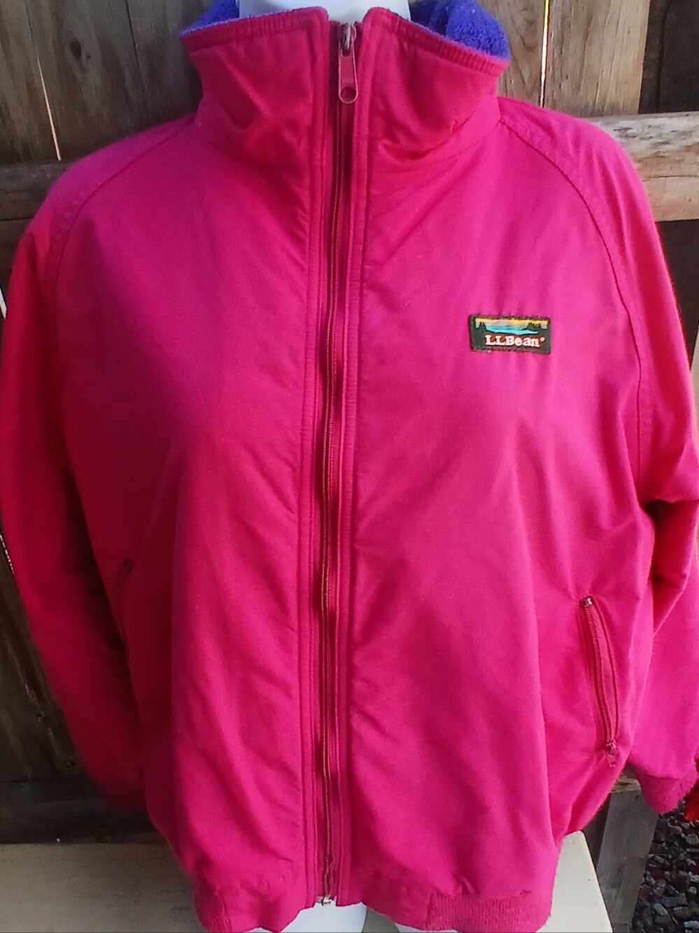 Vintage L.L. Bean Women's Warm Up Bomber Jacket.  Pink Size  L.